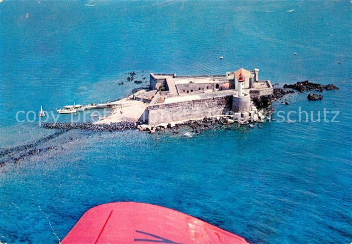 Agde Fort de Brescou près du Cap d Agde vue aérienne