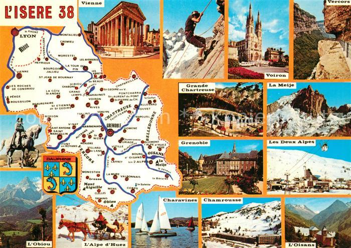 L Isere Region Carte et ville de la région Monuments Alpes