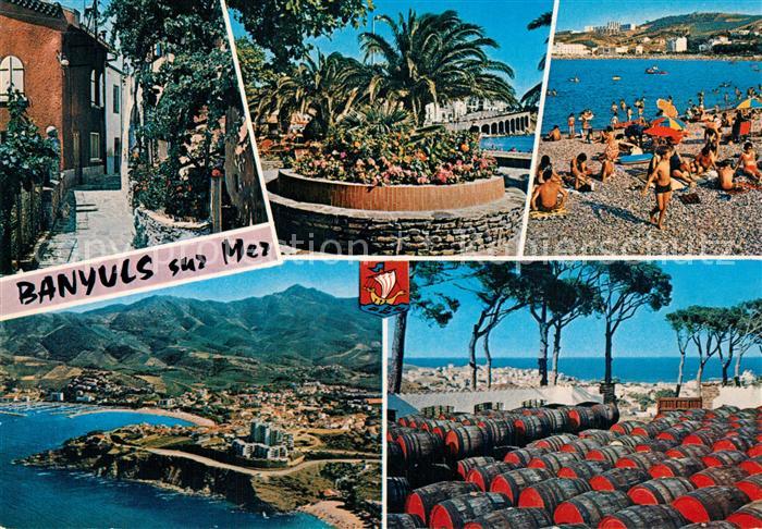 Banyuls-sur-Mer Vieille ruelle front de mer plage Hauts Lieux vue aérienne