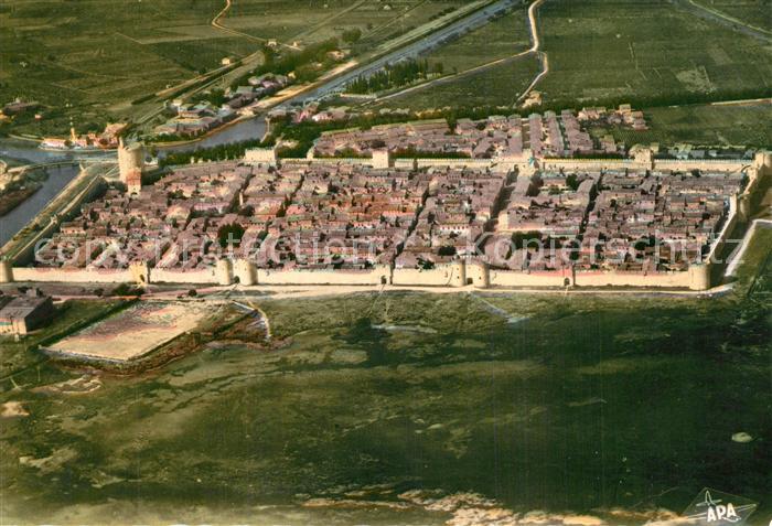 Aigues-Mortes Gard Vue aérienne