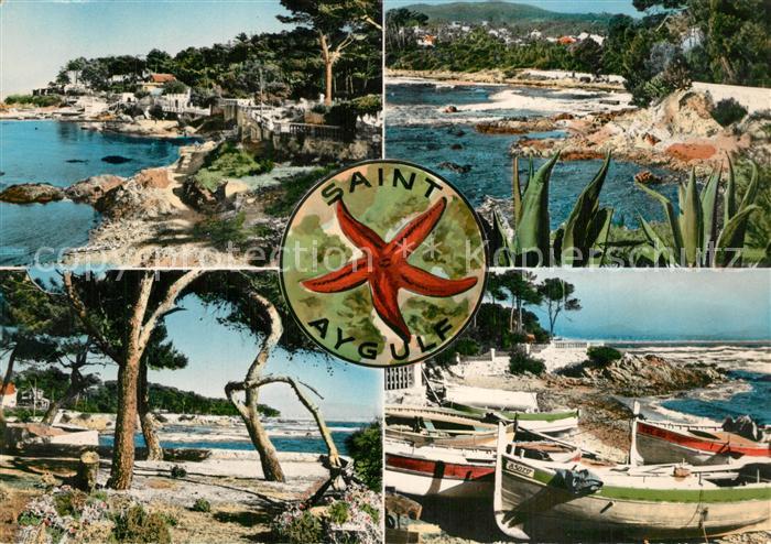 Saint-Aygulf Var La côte Plage bateaux de pêche Seestern
