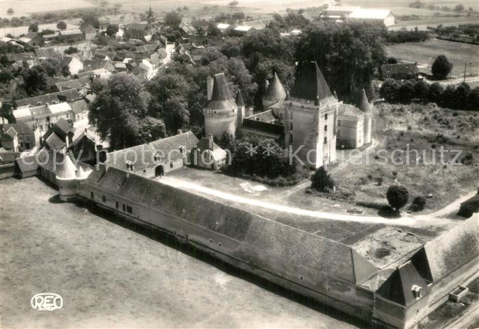 Argy Chateau XVIe siècle vue aérienne