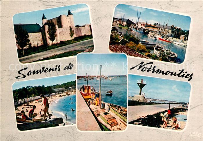 Ile de Noirmoutier Chateau Port Plage des Dames Port de l Herbaudière le Gois