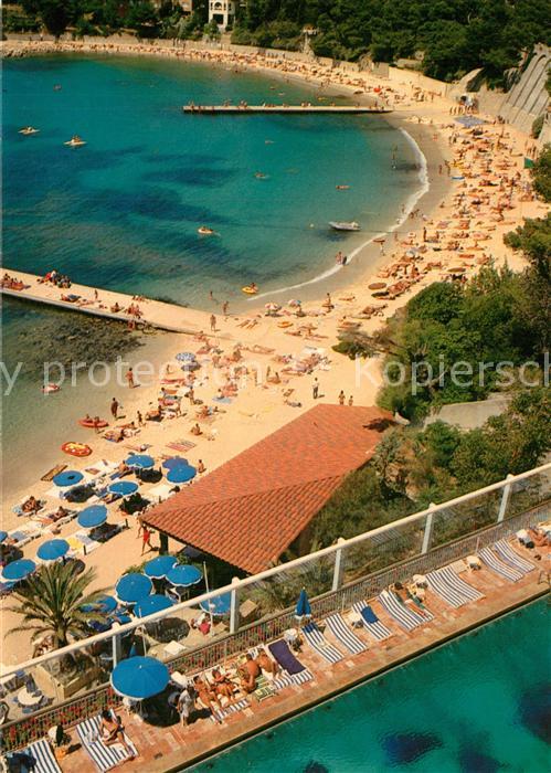 Bandol Plage de Renecros vue de la piscine de l Hôtel Ile Rousse