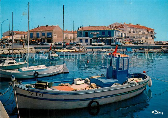 Narbonne Plage et Saint Pierre sur Mer Port Pierre Brossolette bateau de pêche