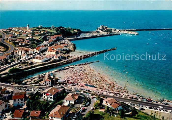 Ciboure La plage Fort de Socoa Baie de Saint Jean de Luz vue aérienne
