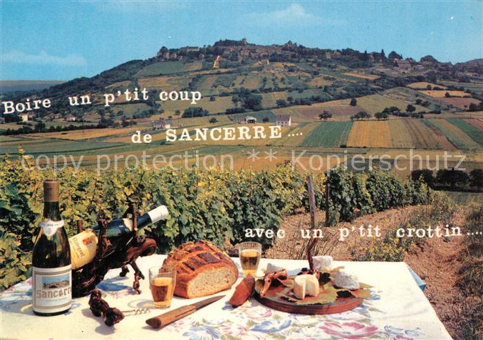Sancerre Boire un p'tit coup de Sancerre avec un p'tit crottin... Brotzeit mit W