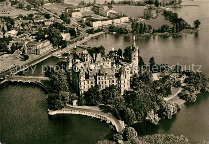 Schwerin Mecklenburg Schloss Fliegeraufnahme