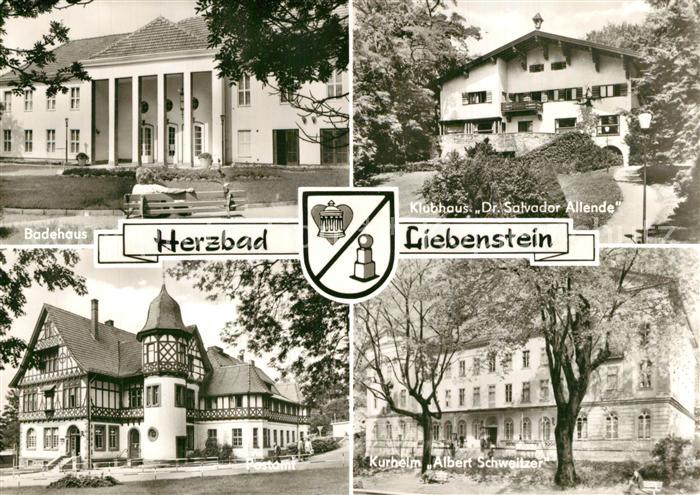 Bad Liebenstein Badehaus Klubhaus Dr Salvador Allende Postamt Kurheim Albert Sch