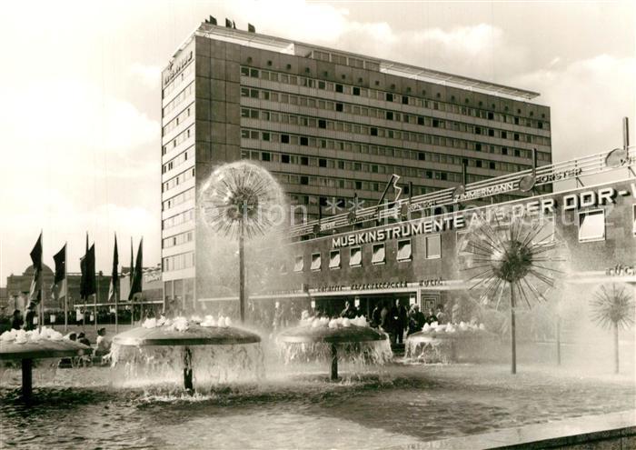 Dresden Interhotel Bastei Prager Strasse Wasserspiele