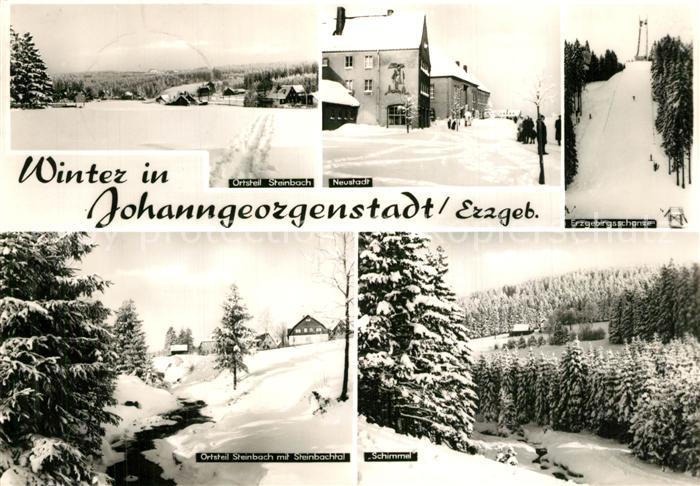 Johanngeorgenstadt Landschaftspanorama Erzgebirge OT Steinbach Neustadt Skisprun