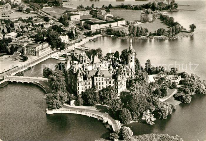 Schwerin Mecklenburg Schloss Fliegeraufnahme