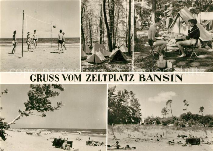 Bansin Ostseebad Zeltplatz Strand Beachvolleyball