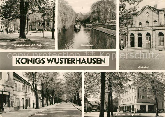 Koenigs-Wusterhausen Bahnhof HO Cafe Nottekanal Kirchplatz Konsumkaufhaus