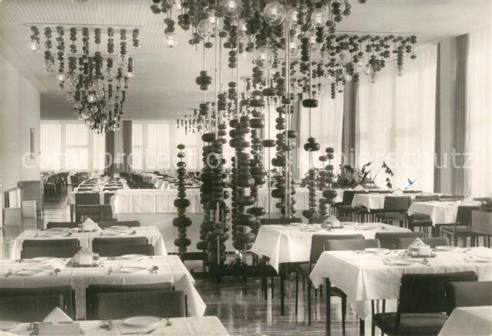 Oberwiesenthal Erzgebirge FDGB Erholungsheim am Fichtelberg Speisesaal