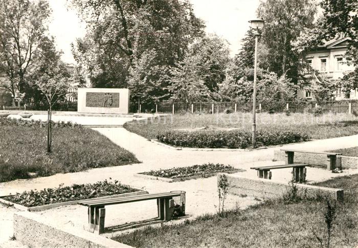 Limbach-Oberfrohna Parkanlagen Gedenkstein