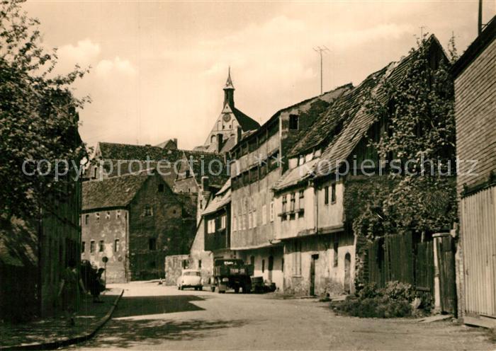 Freiberg Sachsen Alte Gerberhaeuser am Muehlgraben