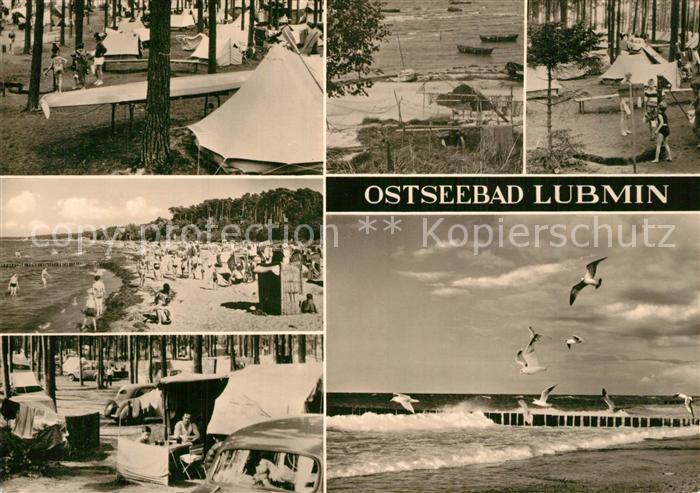 Lubmin Ostseebad Zeltplatz Badestrand Moewen
