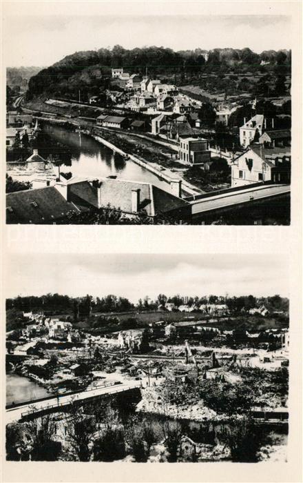 Saint-Lo Manche Le Quartier de la Gare et la Vire