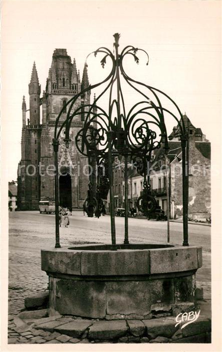 Hennebont Le Puits Ferre et l'Eglise