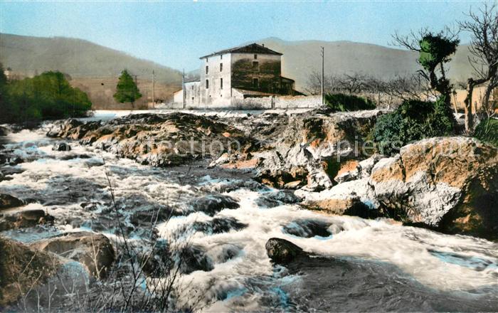 Le Vigan Gard La torrentueuse riviere de l’Arre a son entree dans la ville