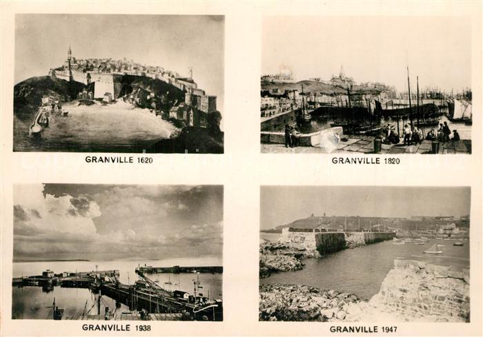 Granville Manche Transformation du Port Granville 1620 1820 1938 1947