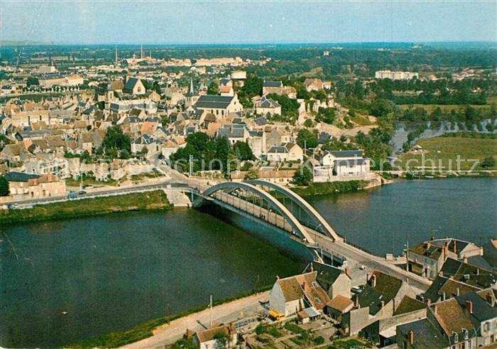 Decize Nouveau pont sur la Loire Vue aerienne