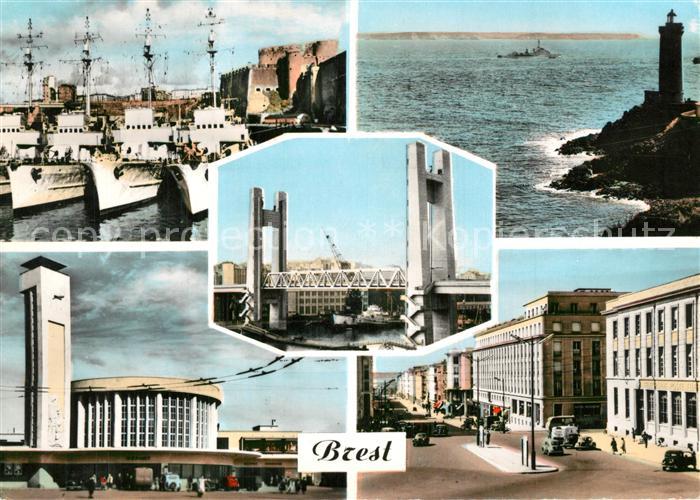 Brest 29 Patrouilleurs a quai Phare du Minou Pon