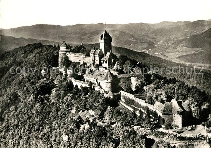 Haut-Koenigsbourg Hohkoenigsburg Le Chateau du Haut Koenigsbourg Vue aerienne