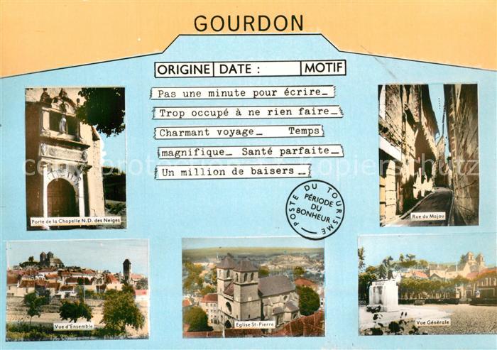 Gourdon 46 Lot Porte de la Chapelle ND des Neiges Rue