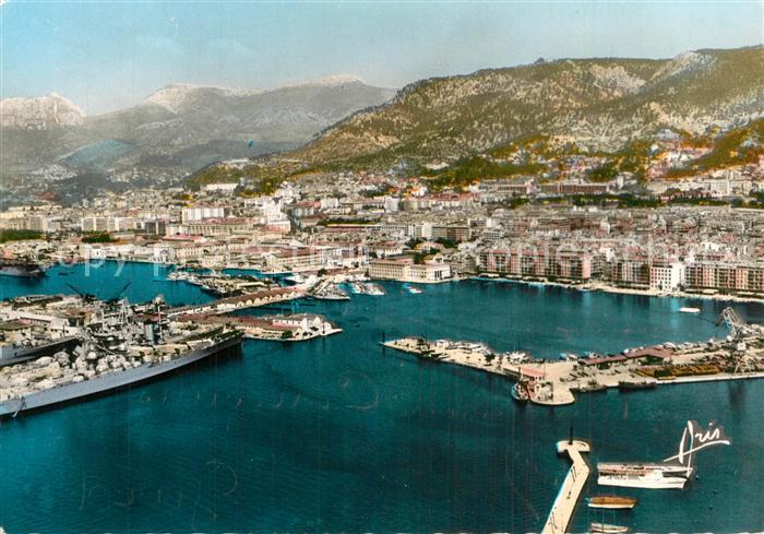 Toulon Var La Rade Vue generale Le Mont Come