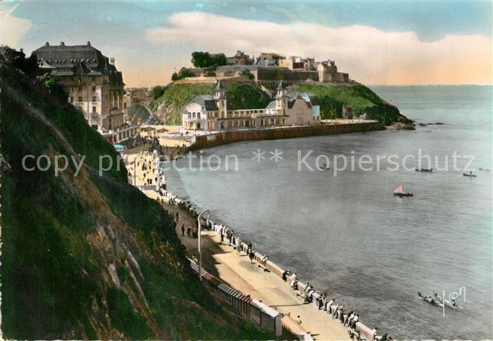 Granville Manche Le Roc et le Plat Gousset a maree haute