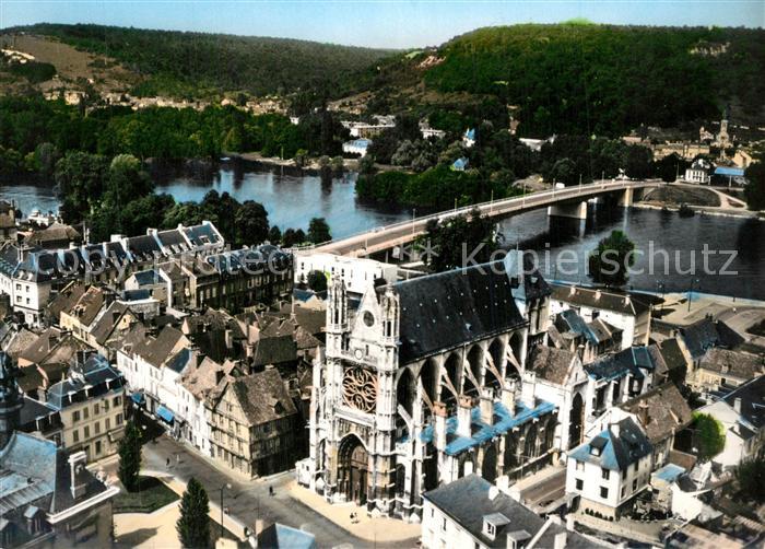 Vernon Eure La Collegiale Vue aerienne