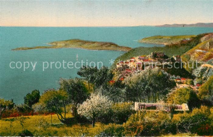 Eze 06 Vue Generale Cap Ferrat et Mont Boron Côte d Azur