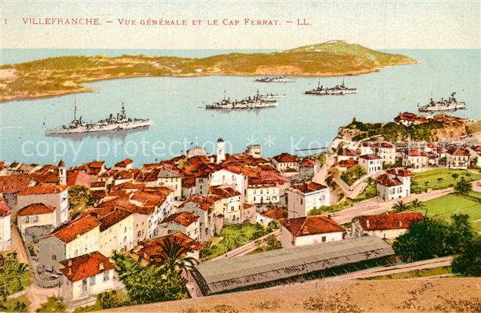 Villefranche-sur-Mer Vue Generale et Cap Ferrat Côte d Azur