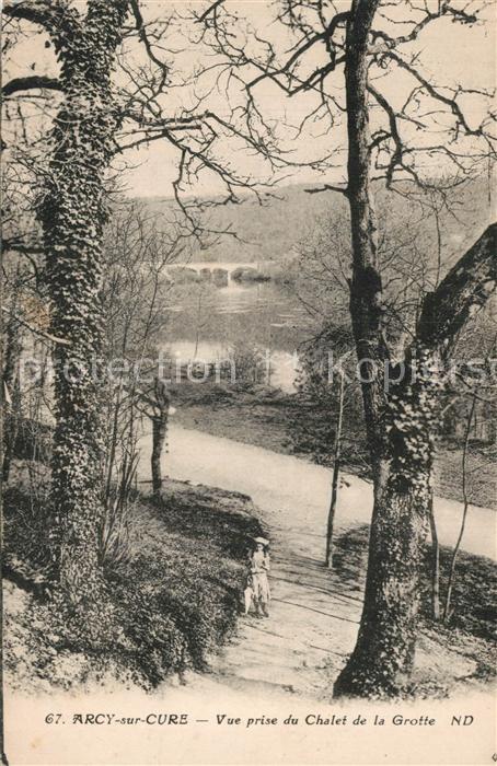 Arcy-sur-Cure Yonne Vue prise du Chalet de la Grotte