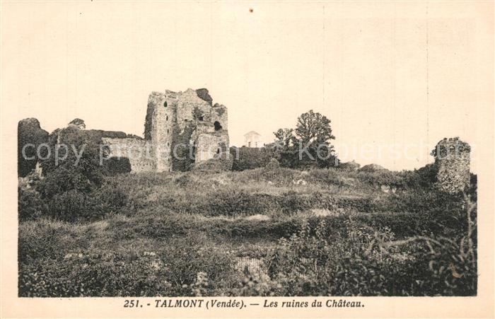 Talmont-Saint-Hilaire Ruines du Chateau
