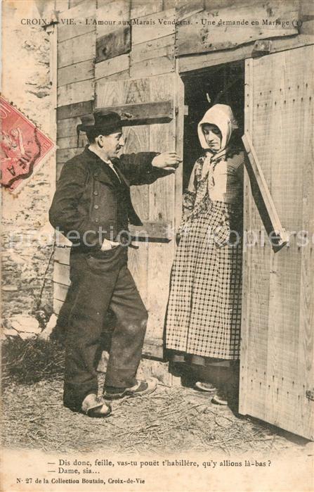 Croix de Vie Vendee Amour aux Marais Vendéens Demande en Mariage