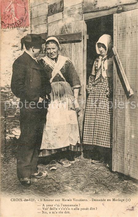 Croix de Vie Vendee Amour aux Marais Vendéens Demande en Mariage