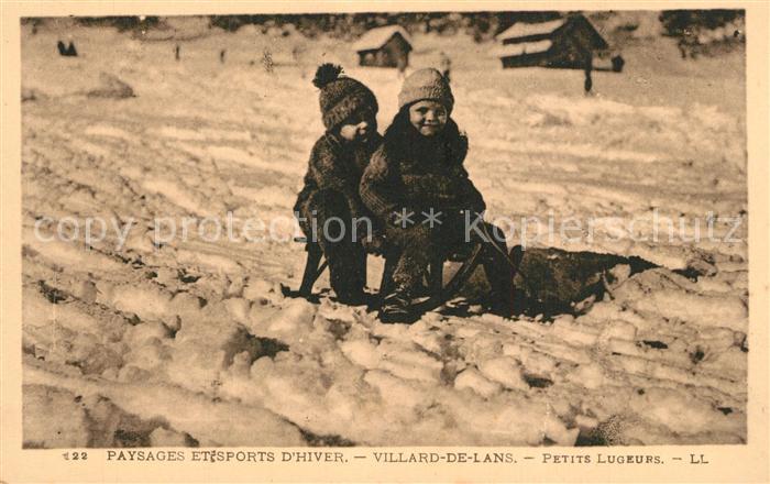 Villard-de-Lans Paysages et Sports d_hiver petits lugue