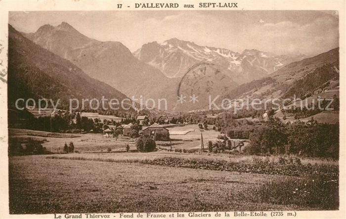 Les Sept Laux Panorama Grand Thiervoz Glaciers de la