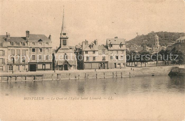 Honfleur Quai Eglise Saint Léonard