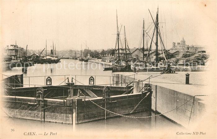 Caen Le port bateaux