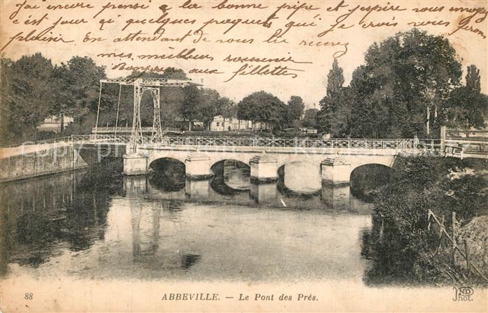 Abbeville 80 Somme Pont des Pres