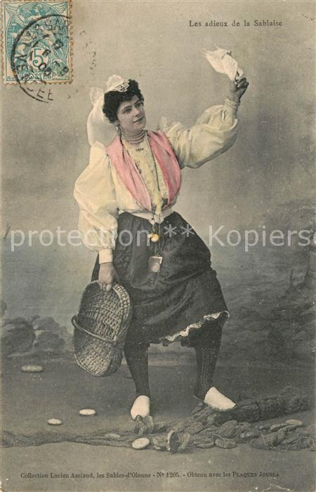 Les Sables-d Olonne Les adieux de la Sablaise Costumes Trachten