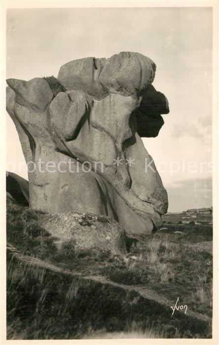 Ploumanac h Le Bélier curleux rocher de la région