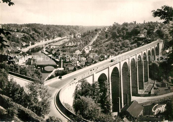 Dinan 22 Viaduc et le vieux pont sur la Rance