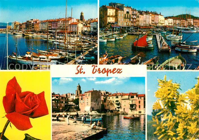 Saint Tropez Var Le Port et vieux port des pêcheurs des fleurs
