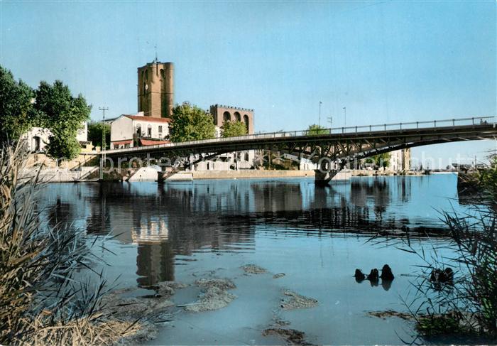 Agde Eglise et l Hérault Pont