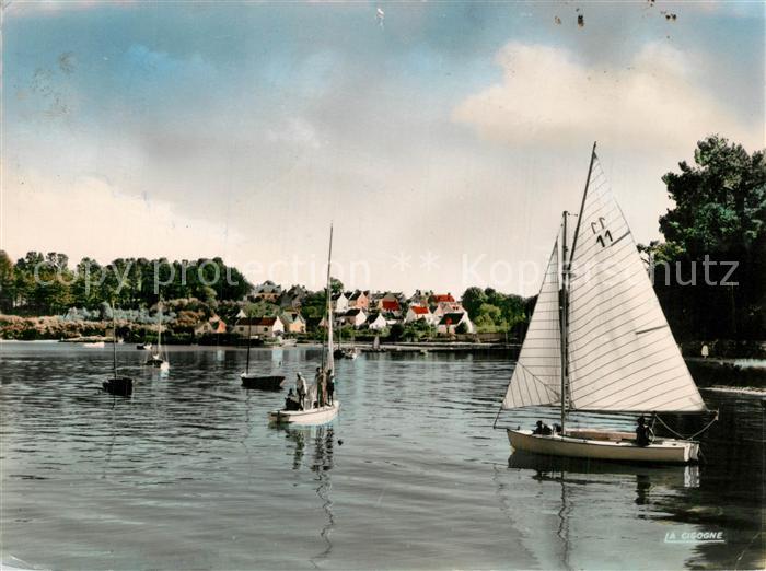 Ile-aux-Moines Vue sur le port Voiliers